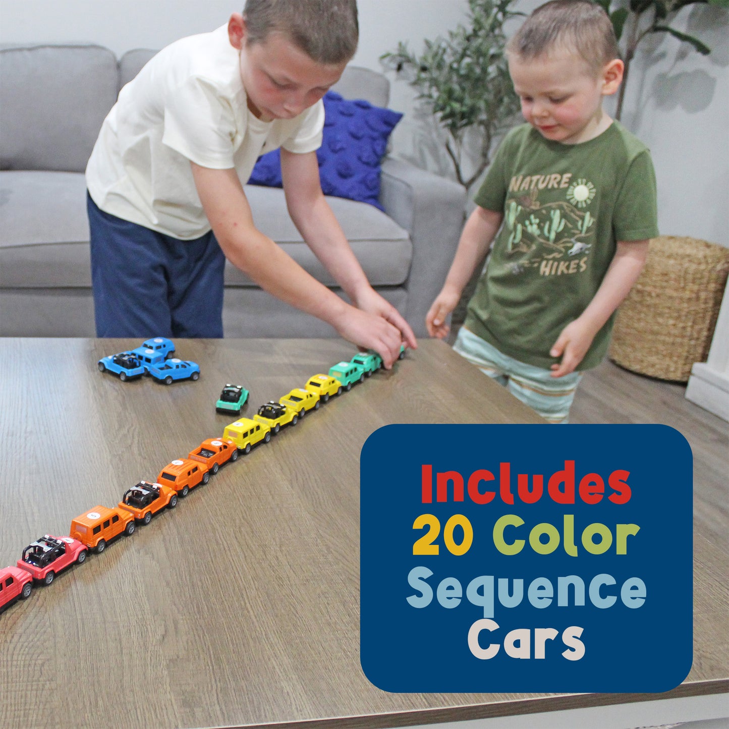 Line & Learn Cars - 20 Car Set