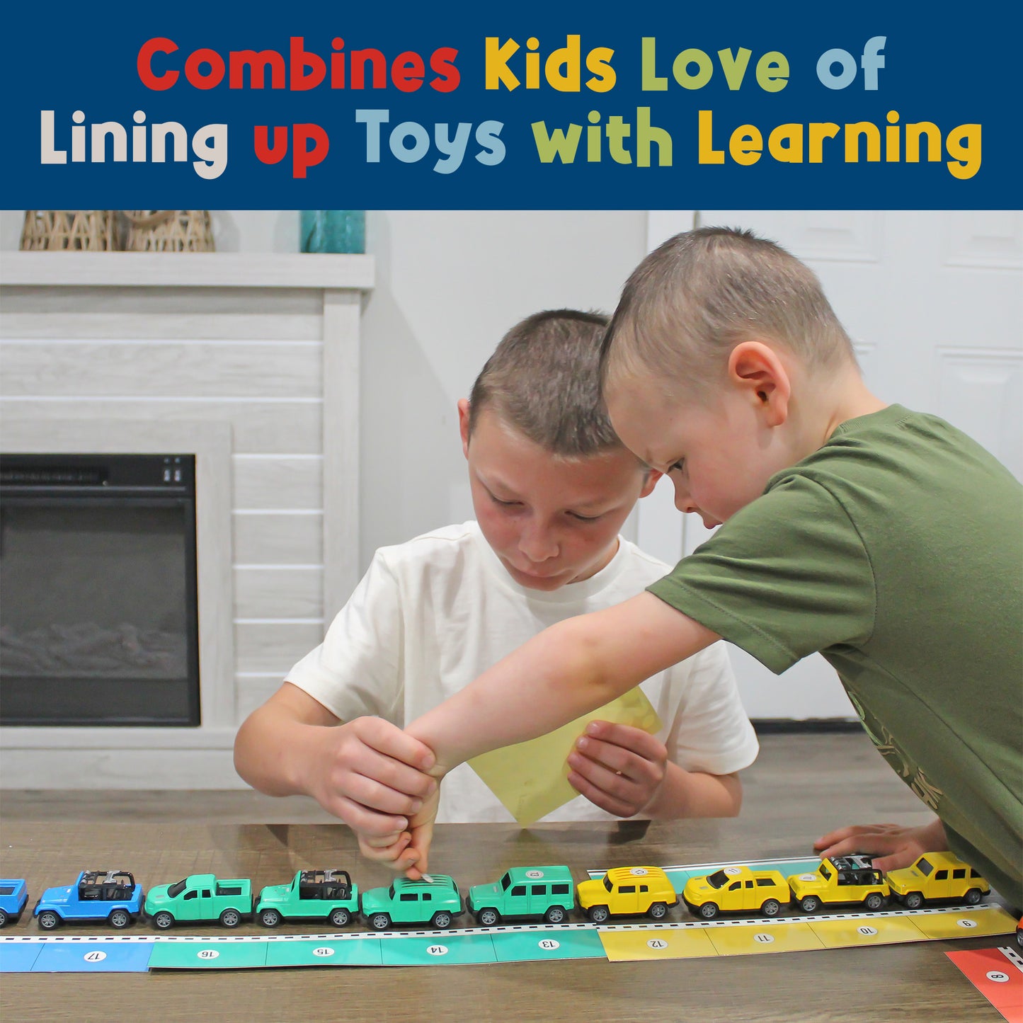 Line & Learn Cars - 20 Car Set