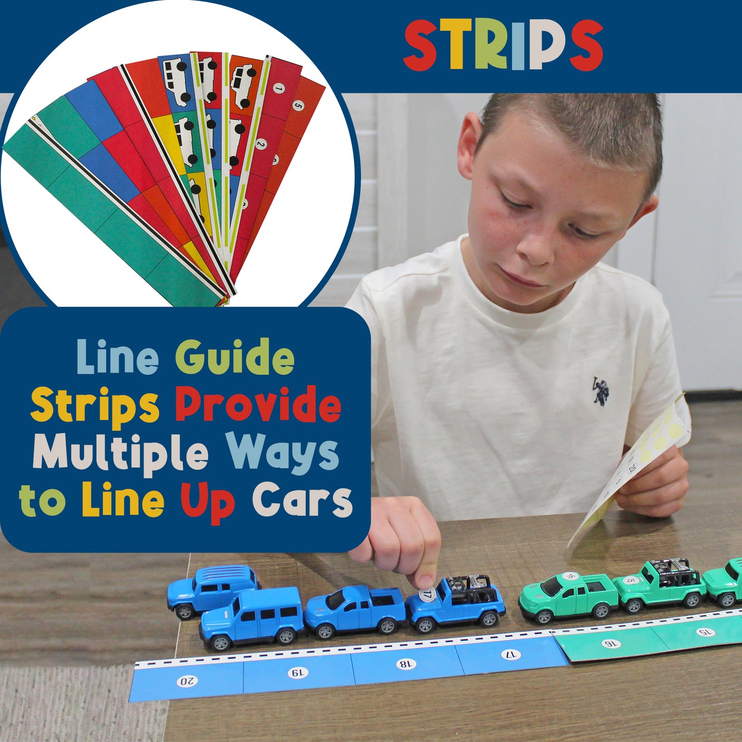 Line & Learn Cars - 20 Car Set